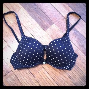 34B Body by Victoria push up bra polka dot